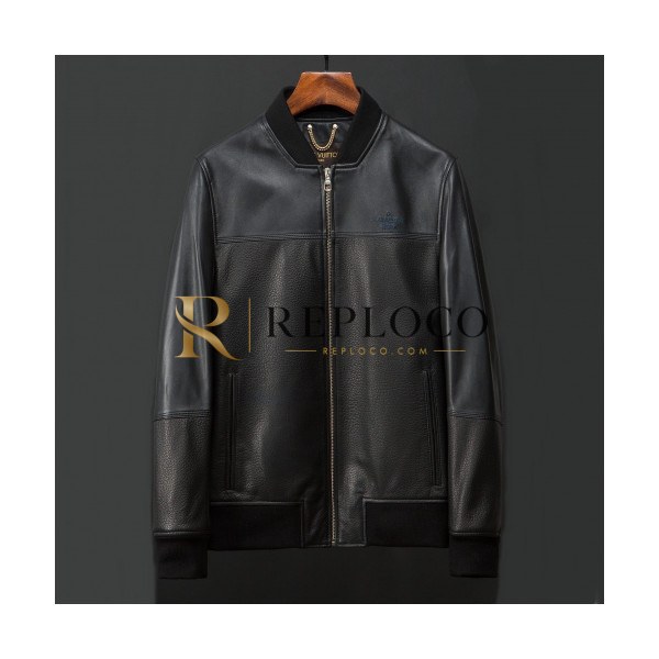 ✨Louis vuitton 2019 Mens Logo Casual Sheep-skin Jacket - 루이비통 2019 남성 로고 캐쥬얼 양가죽 자켓 Lou01297x.Size(m - 3xl).블랙