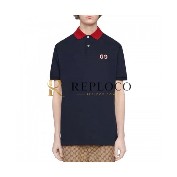 ✨[매장판]Gucci 2020 Mens Logo Cotton Polo Short Sleeved Tshirts - 구찌 2020 남성 로고 폴로 코튼 반팔티 Guc02006x.Size(m - 2xl).2컬러(화이트/네이비)