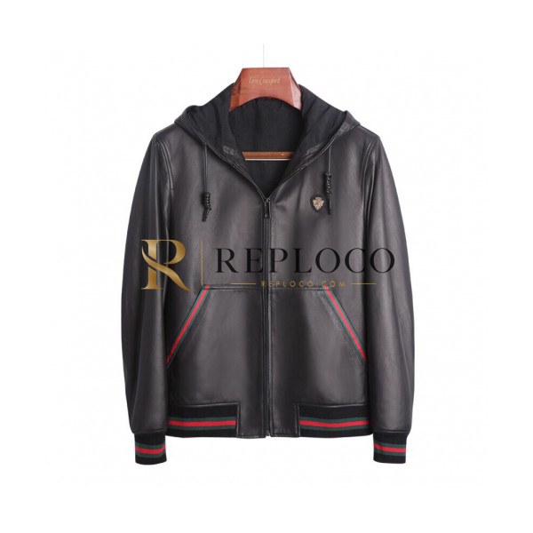 ✨Gucci 2019 Mens Logo Casual Sheep-skin Jacket - 구찌 2019 남성 로고 캐쥬얼 양가죽 자켓 Guc01390x.Size(m - 3xl).블랙