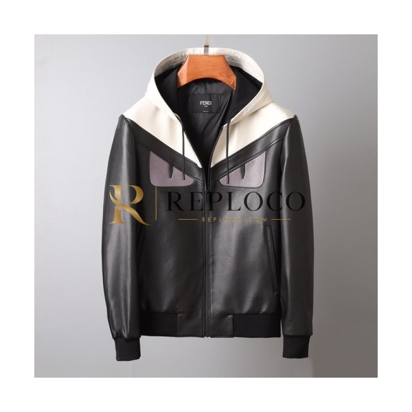 ✨Fendi 2020 Mens Casual Leather Jackets - 펜디 2020 남/녀 캐쥬얼 가죽 자켓 Fen0851x.Size(m - 3xl).블랙