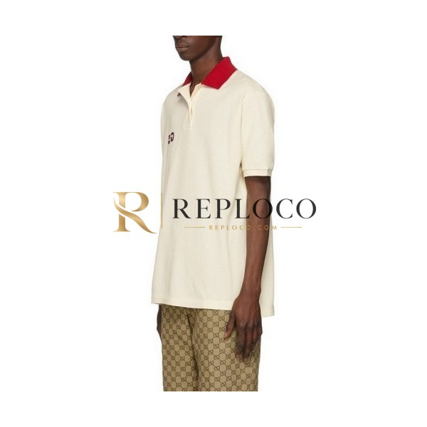 ✨[매장판]Gucci 2020 Mens Logo Cotton Polo Short Sleeved Tshirts - 구찌 2020 남성 로고 폴로 코튼 반팔티 Guc02020x.Size(xs - l).아이보리
