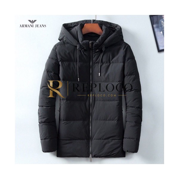 ✨[알마니]Armani 2019 Mens Logo Goose Down Padding - 알마니 2019 남성 로고 캐쥬얼 구스다운 패딩 Arm0524x.Size(m - 3xl).블랙