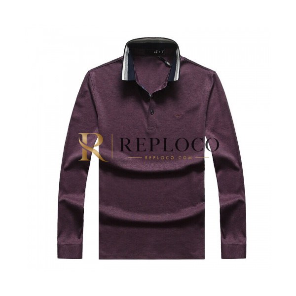 ✨[알마니]Armani 2020 Mens Business Cotton Polo Tshirts - 알마니 2020 남성 비지니스 코튼 폴로 긴팔티 Arm0599x.Size(m - 3xl).퍼플
