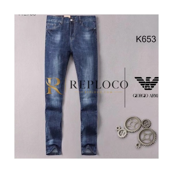 ✨Armani 2019 Mens Graffity Denim Pants - 알마니 남성 그래피티 데님 팬츠 ARMPT0010.Size(29-38). 블루