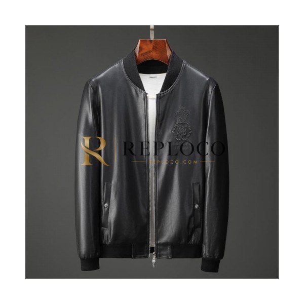 ✨[버버리]Burberry 2020 Mens Casual Leather Jackets - 버버리 2020 남성 캐쥬얼 가죽 자켓 Bur03051x.Size(m - 3xl).블랙