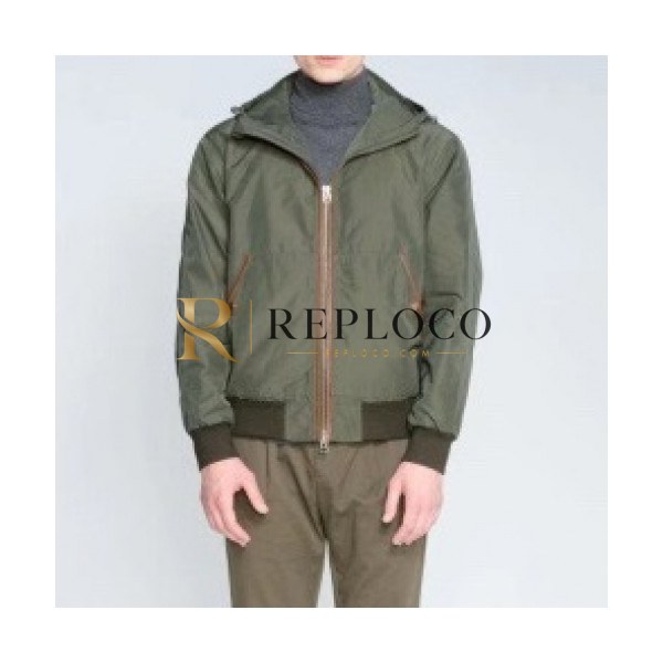 ✨Tom Ford Mens Logo Casual Leather Jacket Khaki - 톰포드 2021 남성 로고 캐쥬얼 자켓 Tomf0022x Size(m - 2xl) 카키