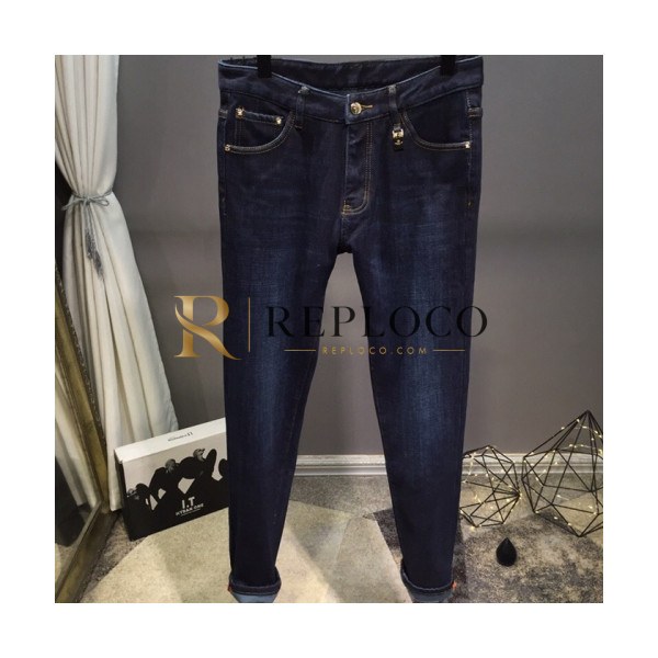 ✨Emporio Armani 2018 Mens Logo Denim Pants - 알마니 남성 신상 로고 데님 팬츠 Arm0156x.Size(29 - 38).네이비