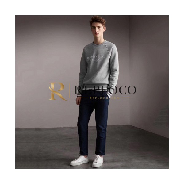 ✨BURBERRY 2018 MENS COTTON ROUND TEE - 버버리 남성 코튼 라운드티 BUR0103 , 2색 (블랙,그레이)