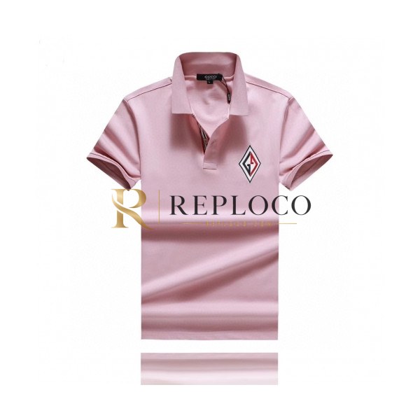 ✨[매장판]Gucci 2020 Mens Logo Cotton Short Sleeved Polo Tshirts - 구찌 2020 남성 로고 코튼 폴로 반팔티 Guc02386x.Size(m - 3xl).핑크