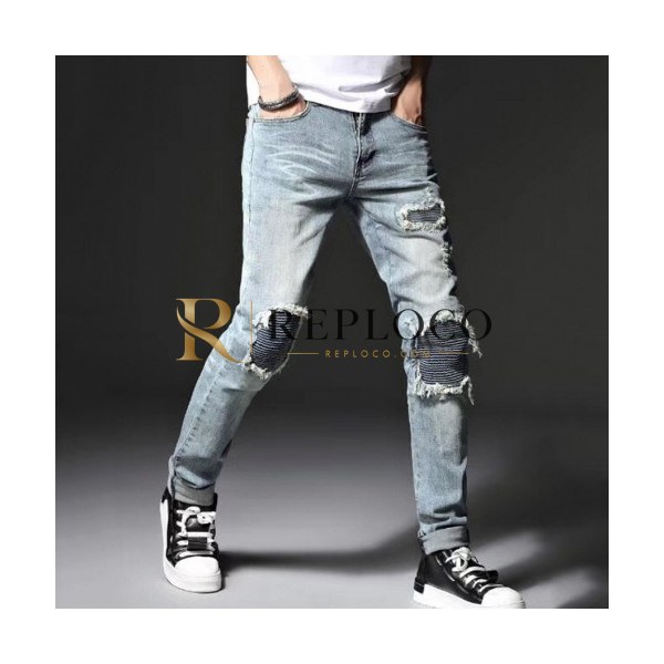 ✨Balmain 2019 Mens Denim Pants - 발망 남성 신상 데님 팬츠 Bam0081x.Size(28 - 42).블루