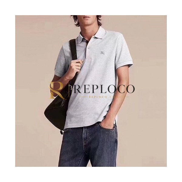 ✨[버버리]Burberry 2020 Mens Logo Cotton Polo Short Sleeved Tshirts - 버버리 2020 남성 로고 코튼 폴로 반팔티 Bur02306x.Size(m - 3xl).그레이