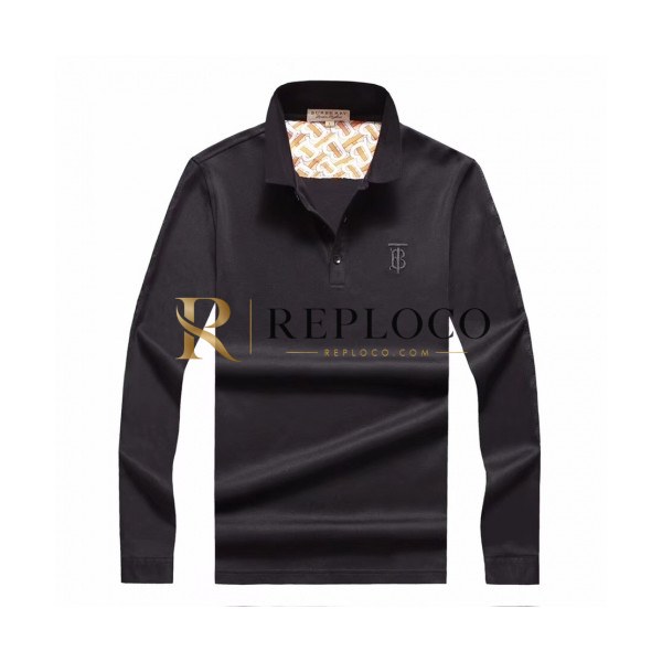 ✨[버버리]Burberry 2020 Mens Logo Casual Cotton Polo Tshirts - 버버리 2020 남성 로고 캐쥬얼 코튼 폴로 맨투맨 Bur02230x.Size(m - 3xl).블랙