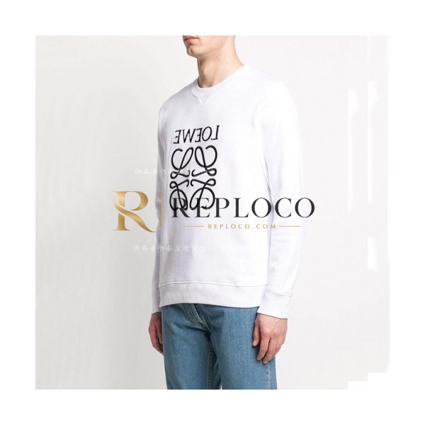 ✨[로에베]Loewe 2020 Mens Logo Crew-neck Cotton Tshirts - 로에베 2020 남성 로고 크루넥 코튼 긴팔티 Loe0301x.Size(xs - l).화이트