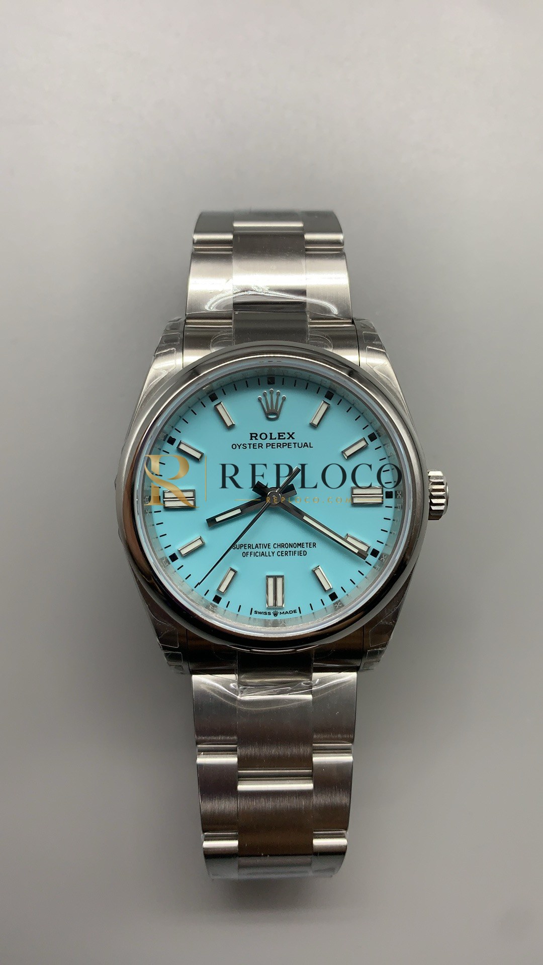 VS 공장 롤렉스 오이스터 퍼페추얼 36mm 126000 터콰이즈 “티파니” 블루 래커 다이얼 스무스 베젤 오이스터 브레이슬릿 1:1 슈퍼클론 DD3230 무브먼트