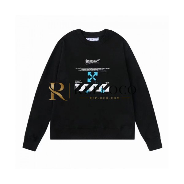 ✨Off-white Mm/Wm Logo Cotton Oversize Hoodie Black - 오프화이트 2021 남/녀 로고 코튼 오버사이즈 후디 Off0798x Size(s - xl) 블랙
