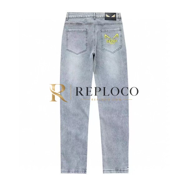 ✨[펜디]Fendi 2023 Mens Casual Casual Denim Pants - 펜디 2020 남성 캐쥬얼 이니셜 로고 팬츠 Fen0744x.Size(29 - 38).블루