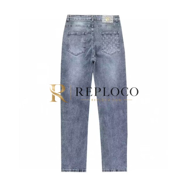 ✨Louis vuitton Mens Monogram Casual Pants Blue - 루이비통 2023 남성 모노그램 캐쥬얼 팬츠 Lou02854x Size(29 - 38) 블루