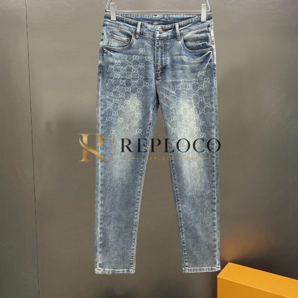 ✨[구찌]Gucci 2025 Mens Casual Classic Denim Jeans - 구찌 2025 남성 캐쥬얼 클래식 청바지 Guc02681x.Size(29 - 38).블루