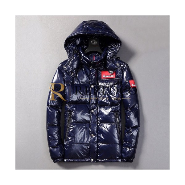 ✨Moncler 2019 Mens Patch Logo Modern Down Padding - 몽클레어 2019 남성 패치 로고 모던 다운패딩 Moc0729x.Size(m - 3xl).네이비