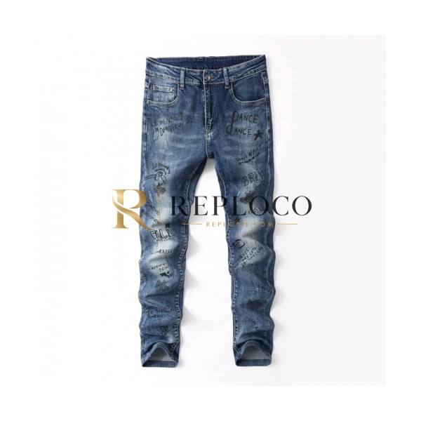 ✨[구찌]Gucci 2019 Mens Casual Initial Logo Denim Pants - 구찌 2019 남성 캐쥬얼 이니셜 로고 데님 팬츠 Guc01899x.Size(28 - 38).블루