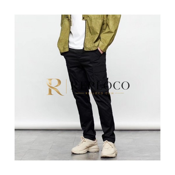 ✨Stone Island 2020 Mens Logo Casual Cotton Pants - 스톤아일랜드 2020 남성 로고 캐쥬얼 코튼 팬츠 Sto0141x.Size(s - 2xl).블랙