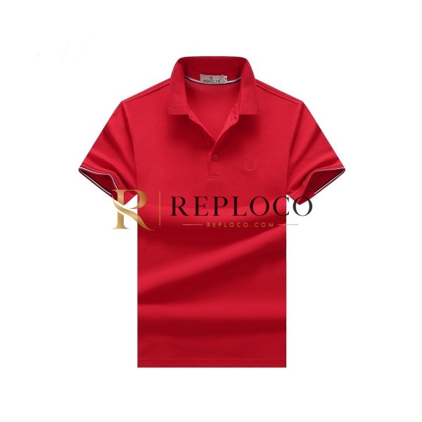 ✨[매장판]Moncler 2020 Mens Logo Cotton Short Sleeved Polo Tshirts - 몽클레어 2020 남성 로고 코튼 폴로 반팔티 Moc01530x.Size(m - 3xl).레드