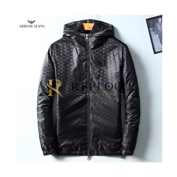 ✨[알마니]Armani 2019 Mens Logo Goose Down Padding - 알마니 2019 남성 로고 캐쥬얼 구스다운 패딩 Arm0525x.Size(m - 3xl).블랙