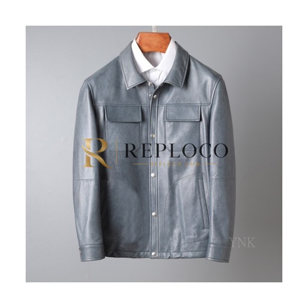 ✨[버버리]Burberry 2020 Mens Casual Leather Jackets - 버버리 2020 남성 캐쥬얼 가죽 자켓 Bur03330x.Size(m - 3xl).블루