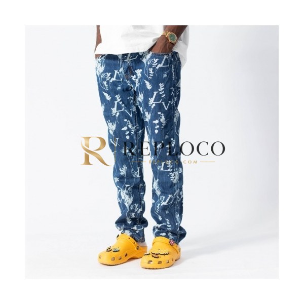 ✨Louis vuitton Mens Monogram Casual Pants Blue - 루이비통 2021 남성 모노그램 캐쥬얼 팬츠 Lou03451x Size(29 - 40) 블루