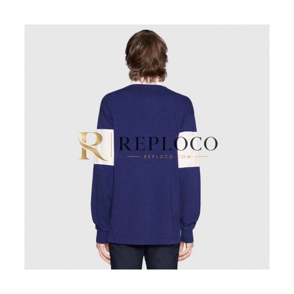 ✨Gucci 2019 Mens Logo Cotton Man-to-man - 구찌 2019 남성 로고 코튼 긴팔티 Guc01318x.Size(s - l).블루