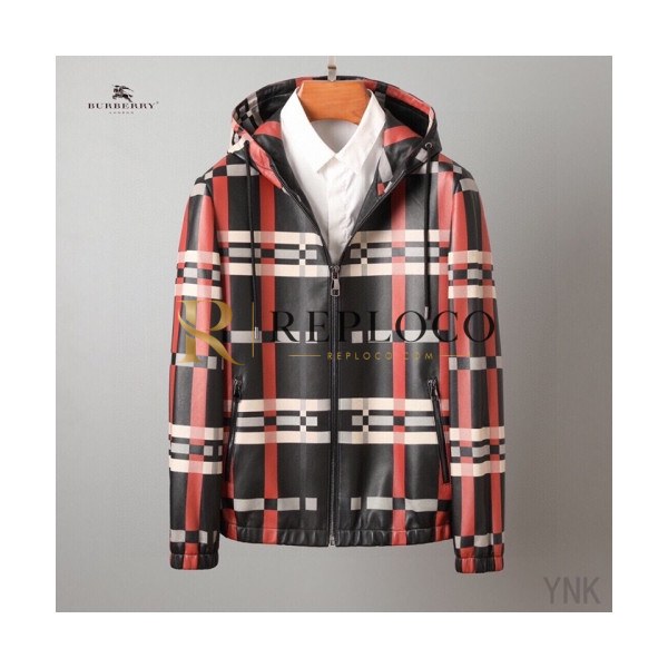 ✨[버버리]Burberry 2020 Mens Casual Leather Jackets - 버버리 2020 남성 캐쥬얼 가죽 자켓 Bur03406x.Size(m - 3xl).블랙