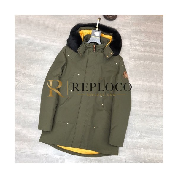 ✨[매장판] Moose Knuckle 2019 Mens Logo Goose Down Padding - 무스너클 2019 남성 로고 구스다운 패딩 Moo0039x.Size(s - 2xl).그린