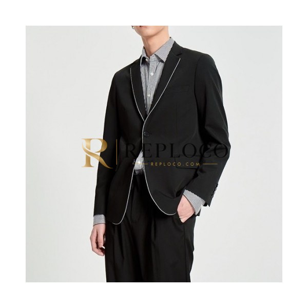 ✨Fendi Mens Casual Logo Cotton Suit Jackets Black - 펜디 2021 남성 캐쥬얼 로고 코튼 슈트 자켓 Fen01027x Size(m - 2xl) 블랙