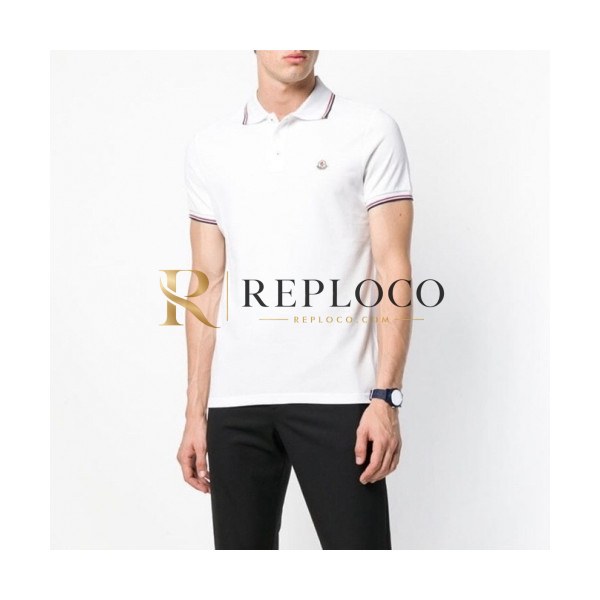 ✨[매장판]Moncler 2020 Mens Logo Cotton Short Sleeved Polo Tshirts - 몽클레어 2020 남성 로고 코튼 폴로 반팔티 Moc01564x.Size(s - 2xl).화이트