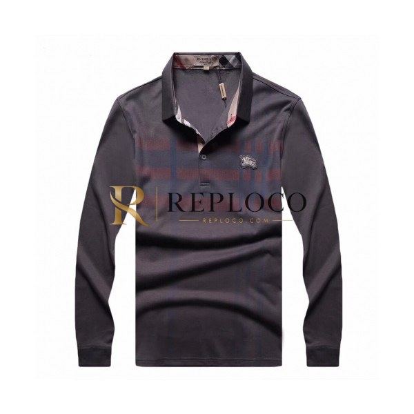 ✨[버버리]Burberry 2020 Mens Logo Casual Cotton Polo Tshirts - 버버리 2020 남성 로고 캐쥬얼 코튼 폴로 맨투맨 Bur02178x.Size(m - 3xl).그레이
