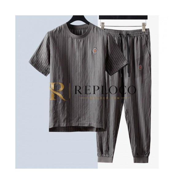 ✨[에르메스]Hermes 2020 Mens Casual Silket Training Short Sleeved Clothes&Pants - 에르메스 2020 남성 캐쥬얼 실켓 반팔 트레이닝복&팬츠 Her0480x.Size(m - 4xl).그레이