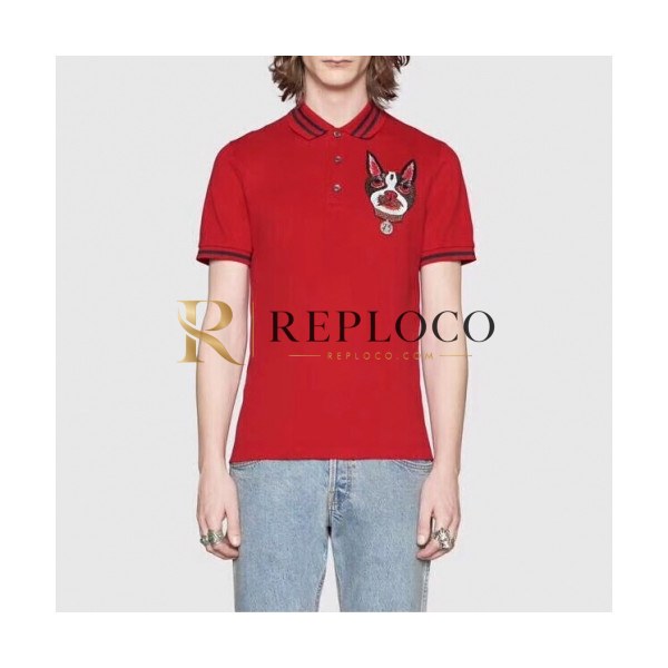 ✨[매장판]Gucci 2020 Mm/Wm Logo Cotton Short Sleeved Polo Tshirts - 구찌 2020 남/녀 로고 코튼 폴로 반팔티 Guc02739x.Size(m - 3xl).레드