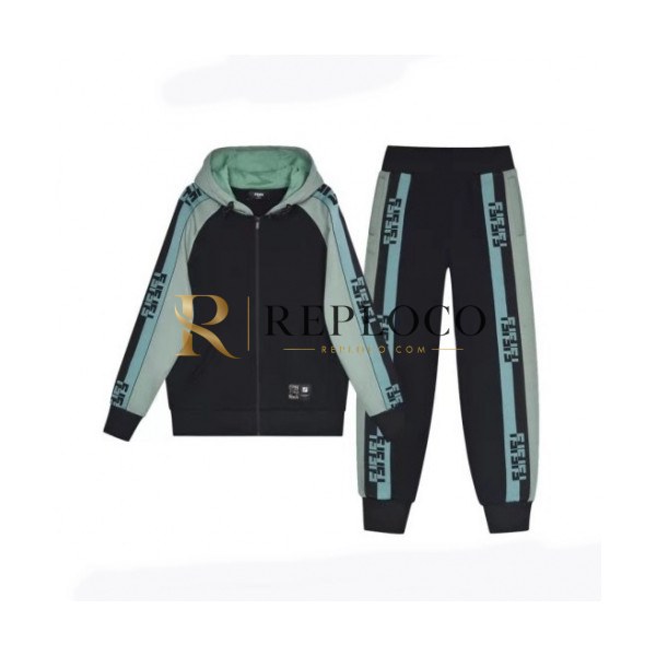 ✨Fendi Mens Patch Logo Training Down Clothes&Pants Black - 펜디 2021 남성 패치 로고 다운 트레이닝복&팬츠 Fen01037x Size(s - xl) 블랙