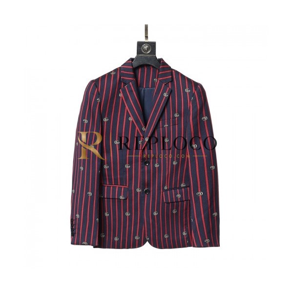 ✨Gucci Mm/Wm Casual Logo Suit Jackets Navy - 구찌 2021 남/녀 캐쥬얼 로고 슈트 자켓 Guc04129x Size(m - 3xl) 네이비