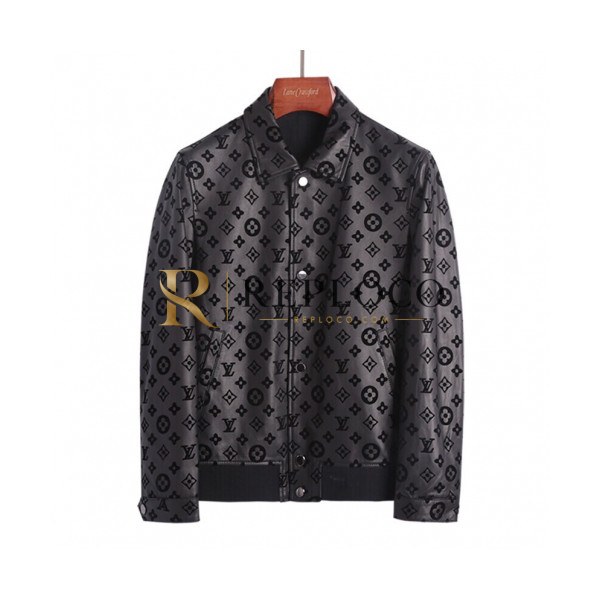 ✨Louis vuitton 2019 Mens Logo Casual Sheep-skin Jacket - 루이비통 2019 남성 로고 캐쥬얼 양가죽 자켓 Lou01260x.Size(m - 3xl).블랙