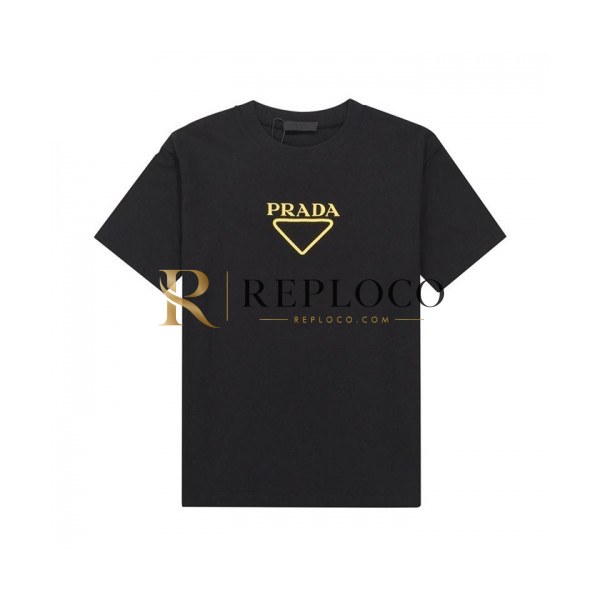 ✨Prada Mens Basic Logo Short Sleeved Tshirts Black - 프라다 2021 남성 베이직 로고 폴로 반팔티 Pra02244x Size(s - xl) 블랙