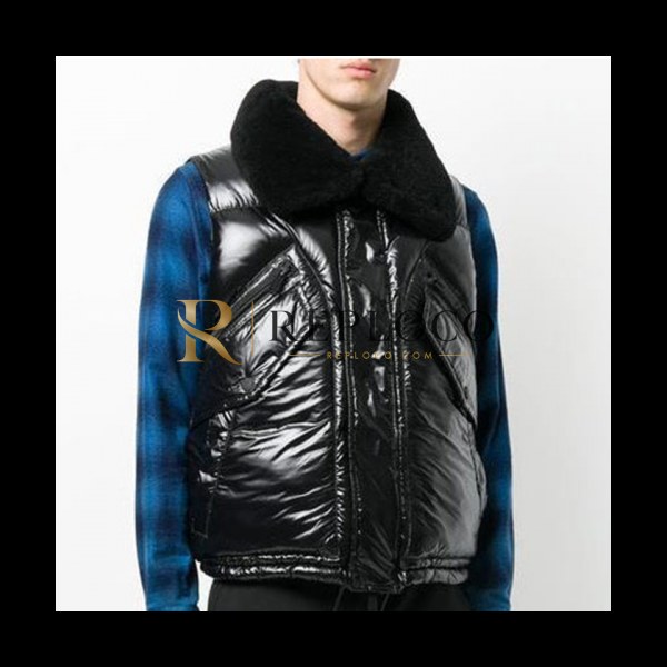 ✨[베스트상품] 2018/19 Dsquared2 Mens Down Padding VEST - 디스퀘어드 나일론 시어링카라 패딩 조끼 Dsq006x.Size(S - L)