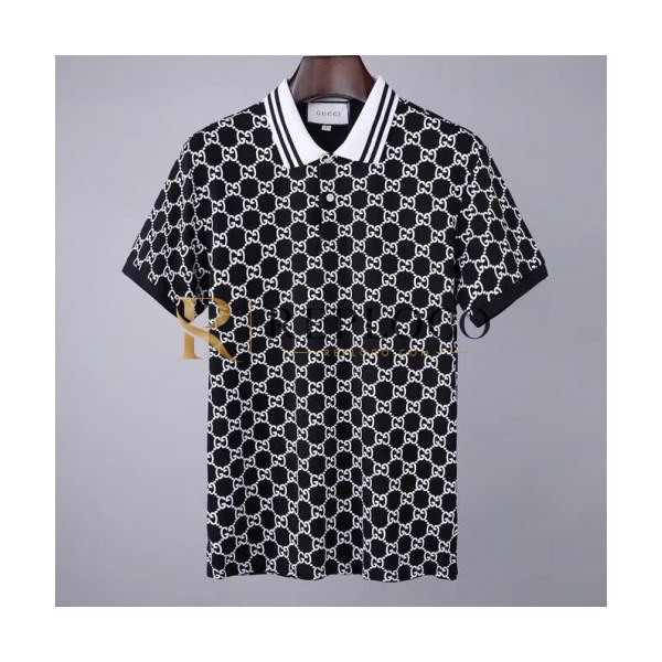 ✨[매장판]Gucci 2020 Mens Logo Short Sleeved Polo Tshirts - 구찌 2020 남성 로고 폴로 반팔티 Guc02914x.Size(m - 2xl).블랙