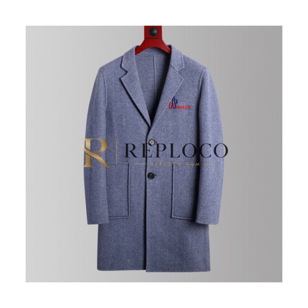 ✨[매장판] Moncler 2018 Mens Cashmere Coat - 몽클레어 2019 남성 캐시미어 코트 Moc0832x.Size(m - 3xl).블루