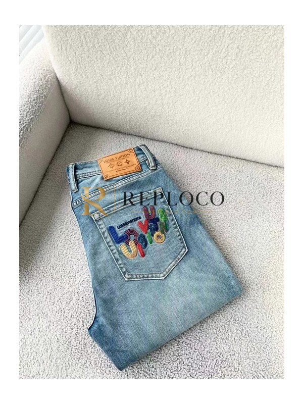 ✨[루이비통]Louis vuitton 2023 Mens Monogram Casual Pants - 루이비통 2023 남성 모노그램 캐쥬얼 팬츠 Lou02653x.Size(28 - 38).블루