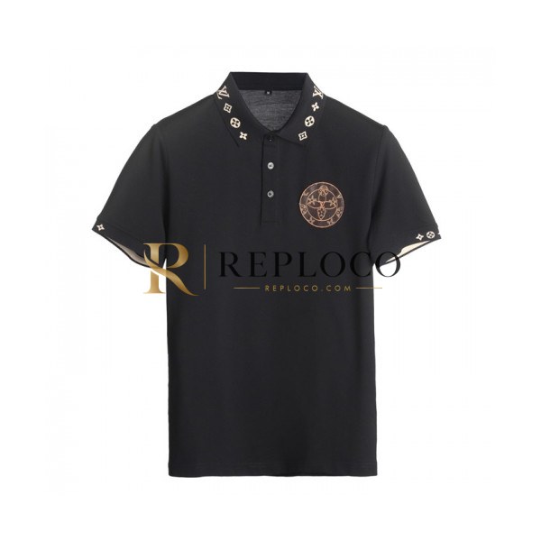 ✨[루이비통]Louis vuitton 2020 Mens Logo Cotton Short Sleeved Polo Tshirts - 루이비통 2020 남성 로고 코튼 폴로 반팔티 Lou02024x.Size(m - 3xl).블랙