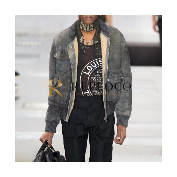 ✨[루이비통]Louis vuitton 2020 Mens Logo Camel-hair Leather Jackets - 루이비통 2020 남성 카멜헤어 가죽 자켓 Lou01559x.Size(m - 2xl).그레이