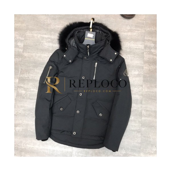✨[매장판] Moose Knuckle 2019 Mens Logo Goose Down Padding - 무스너클 2019 남성 로고 구스다운 패딩 Moo0041x.Size(s - 2xl).블랙
