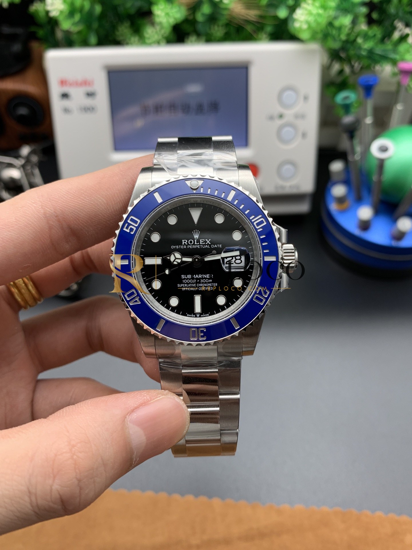 VS 공장 롤렉스 서브마리너 데이트 126619LB “쿠키 몬스터” 블루 세라믹 베젤 41mm – VS 공장 1:1 슈퍼클론, DD3235 무브먼트