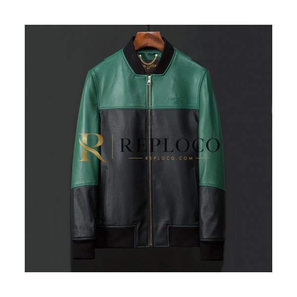 ✨Louis vuitton 2019 Mens Logo Casual Sheep-skin Jacket - 루이비통 2019 남성 로고 캐쥬얼 양가죽 자켓 Lou01298x.Size(m - 3xl).그린